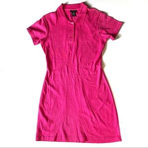 80s Pink Polo Dress Short Sleeve VTG Limited Vintage 1980s